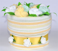 Flower Pot Nappy Cake