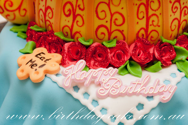 roses birthday cake for girls