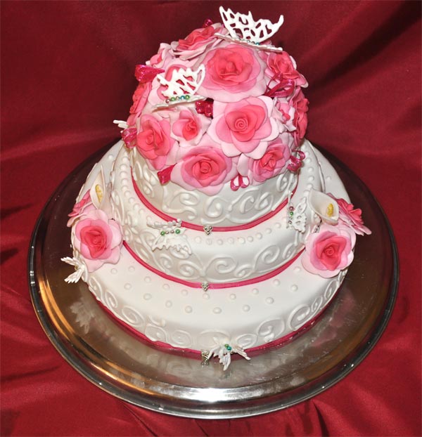 wedding cake butterflies
