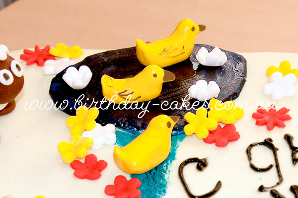 fondant ducks cake decorations