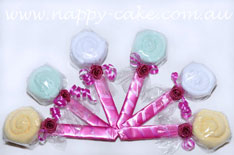 Washcloth Lollipops