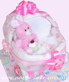 Baby Pram Nappy Cake