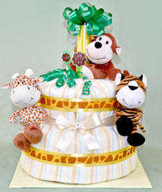 Jungle Nappy Cake