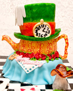 Alice in Wonderland Birthday Cake