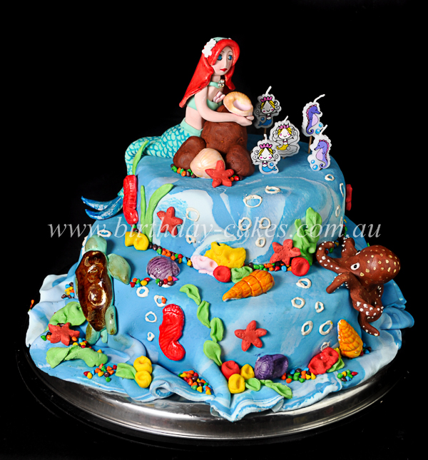 mermaid birthday cake