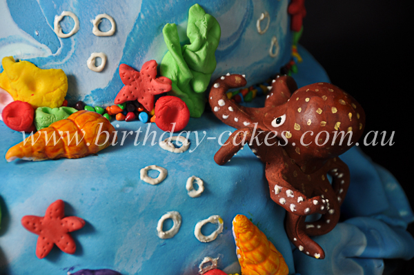 ocean themed cake