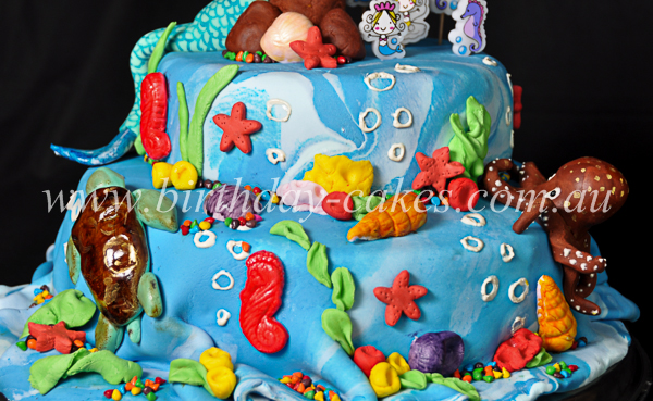 sea cake decorations