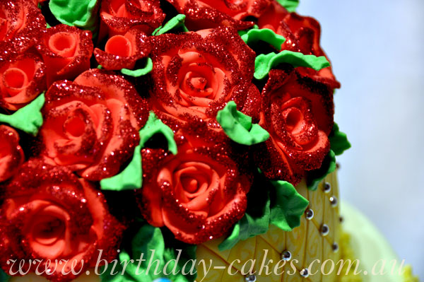 fondant roses decorations