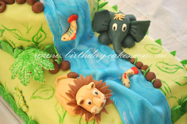 jungle animal cake decorations
