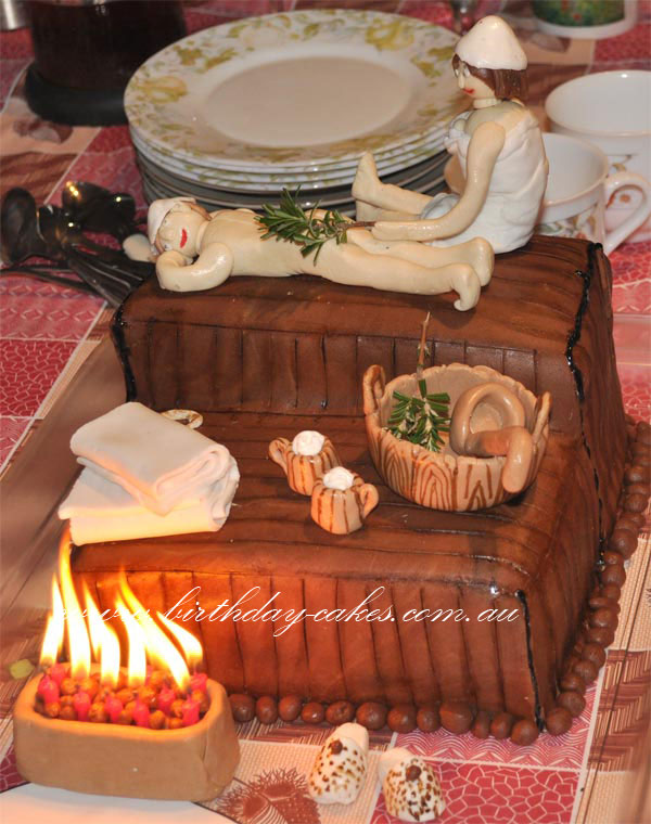 sauna birthday cake for adults