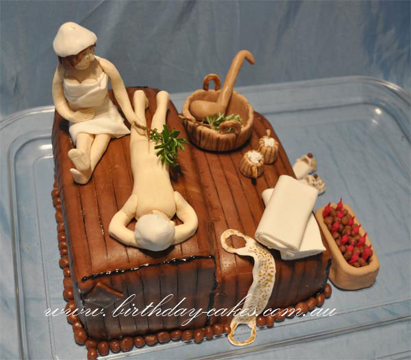 sauna cake decorations