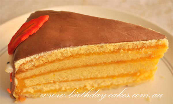 citrus cake slice