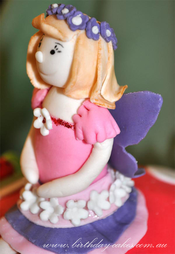 fondant fairy cake decoration