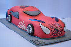 Spiderman Car Birthday Cake