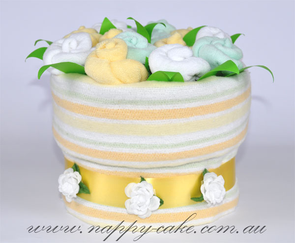 flower pot nappy cake