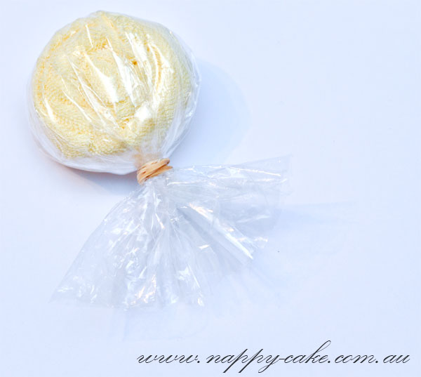 washcloth lollipop tutorial