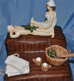 Sauna Birthday Cake